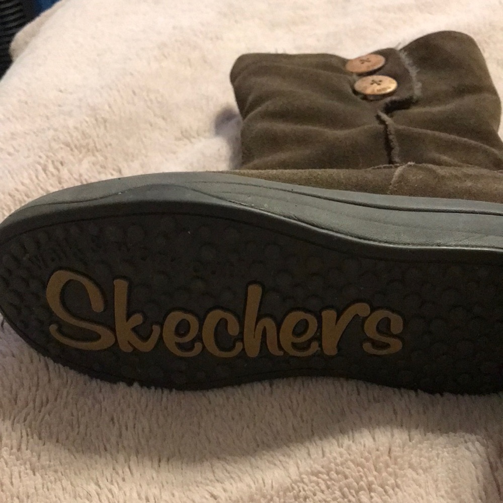 Skechers Tone-Ups size 6 brown suede
